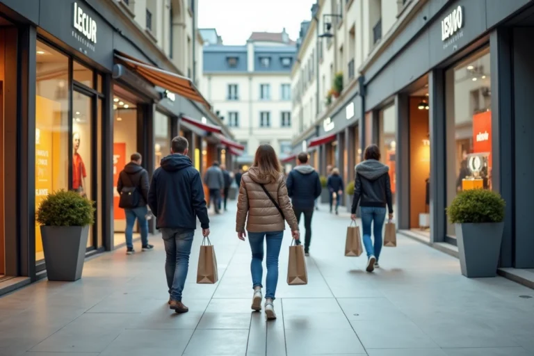 Zone commerciale d'Auray avec ses boutiques et ses enseignes incontournables